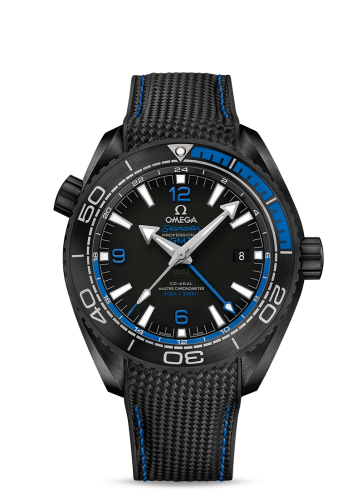 Omega Seamaster Planet Ocean 600M Co-Axial 45.5 Master Chronometer GMT Deep Black Blue